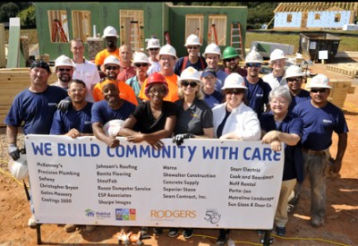 Rodgers' volunteers build LEED Platinum house for Habitat